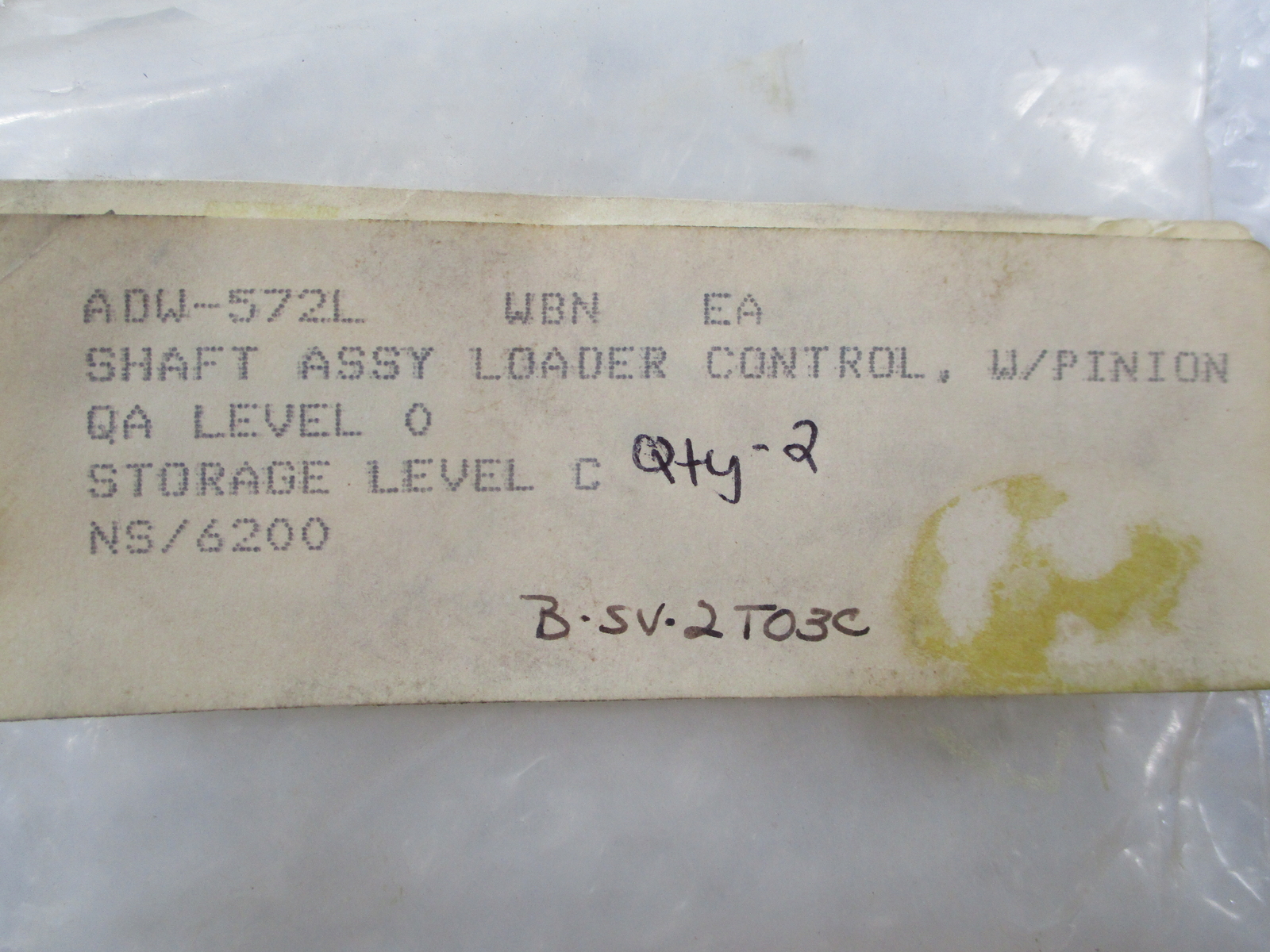 INDUSTRIAL SPARE ADW-572L CONTROL NSNP