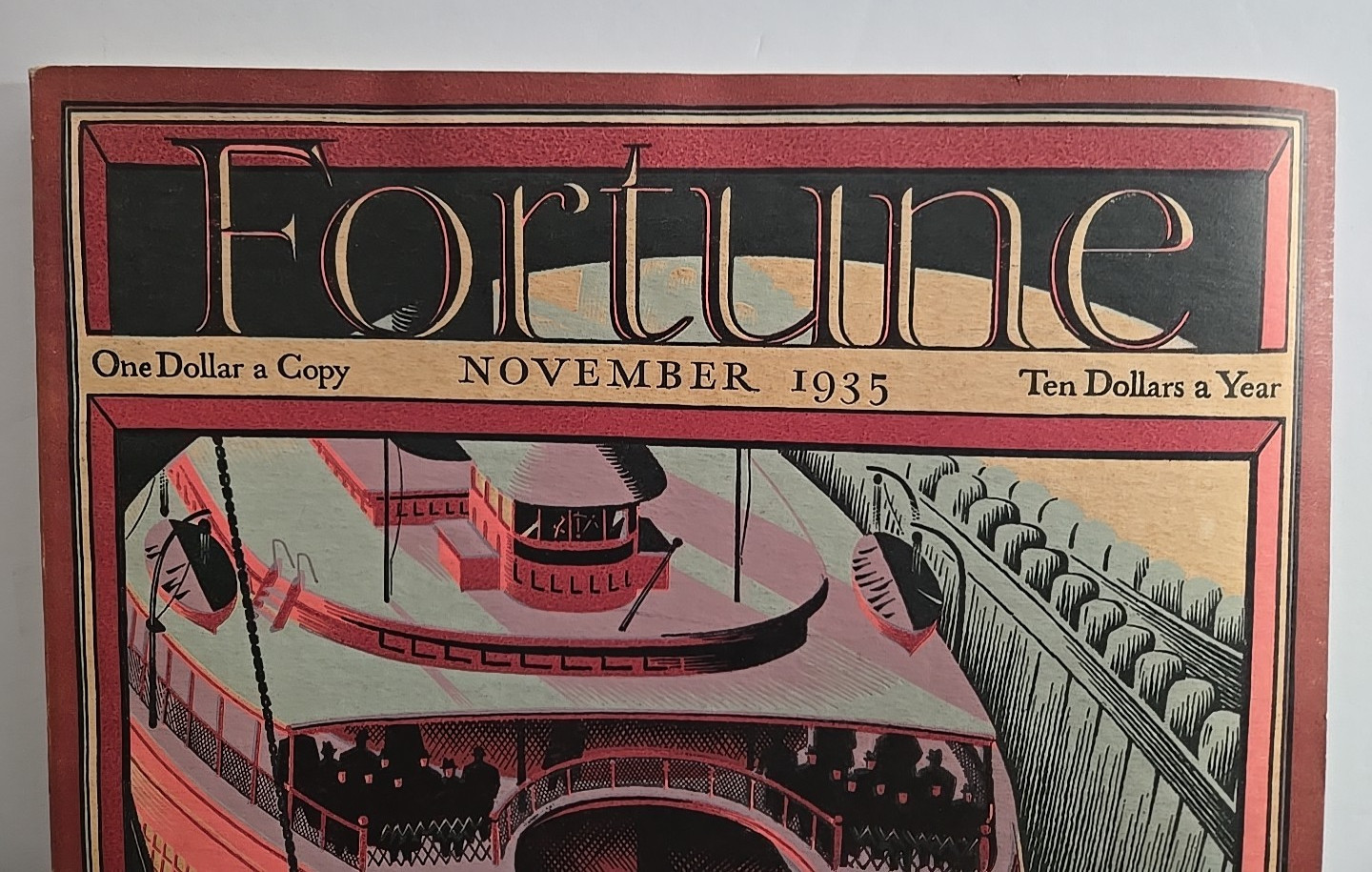 Fortune Magazine Nov 1935 – Antonio Petruccelli Cover – Vintage Advertising