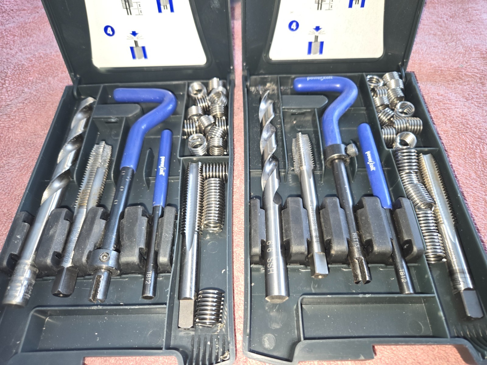 Power Coil Thread Repair Kit UNC 3/8-16 15 Inserts + Extra Tap