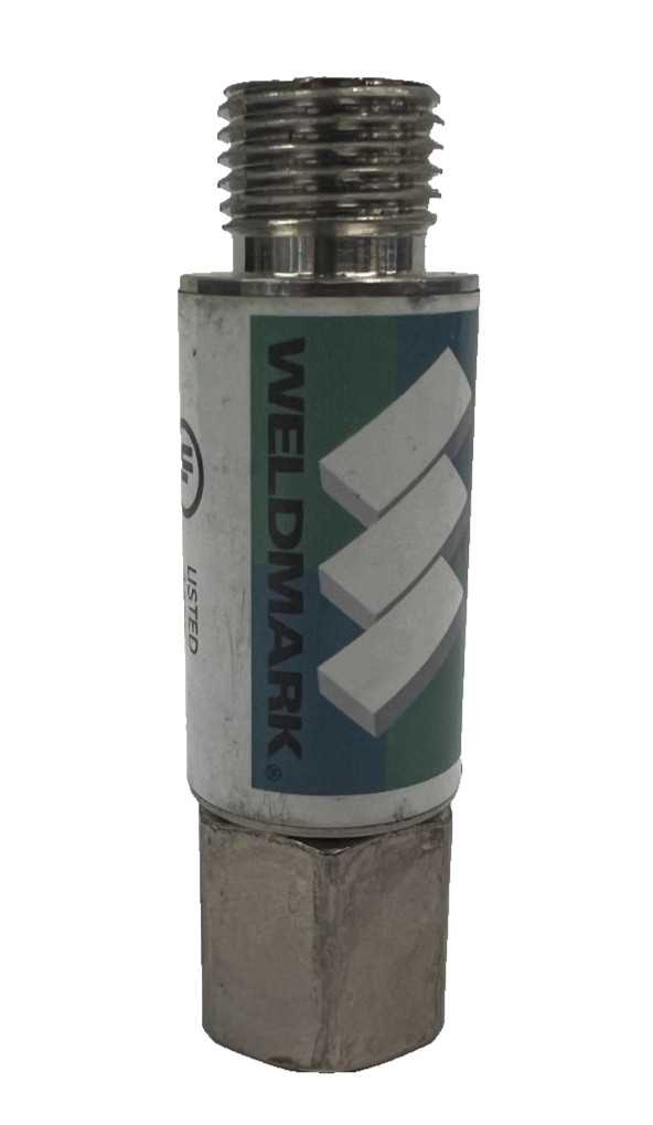 WELDMARK WEM-FB-122 FLASH ARRESTOR AND CHECK VALVE 9/16″-18 125 PSIG