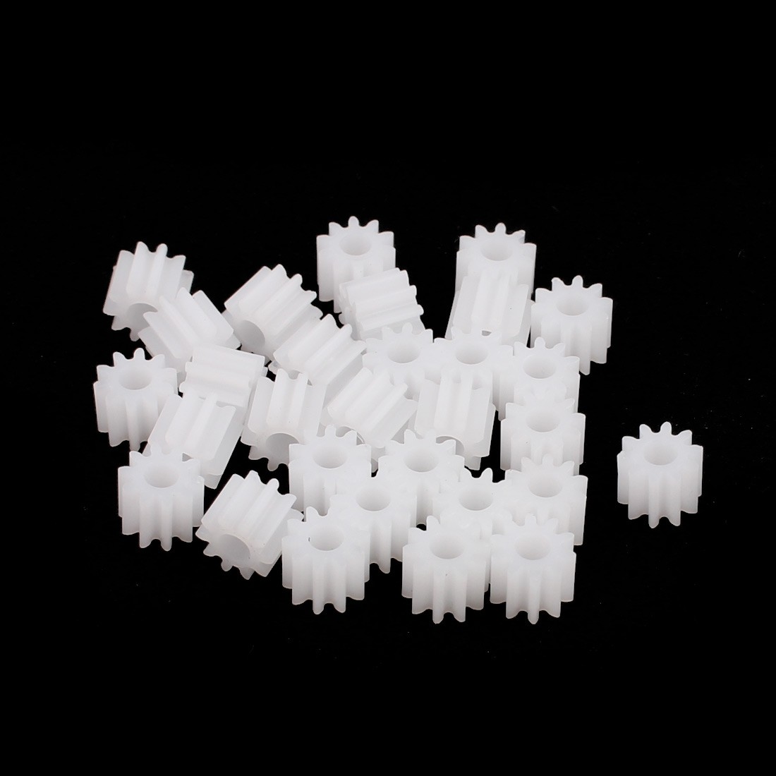 30Pcs 10 Teeth 2.5mm Hole Dia Plastic Gear Wheel