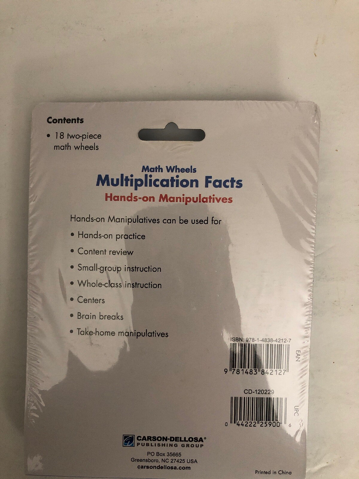 Ez-Spin, Multiplication Game, Grades 3-5, 18/Pack
