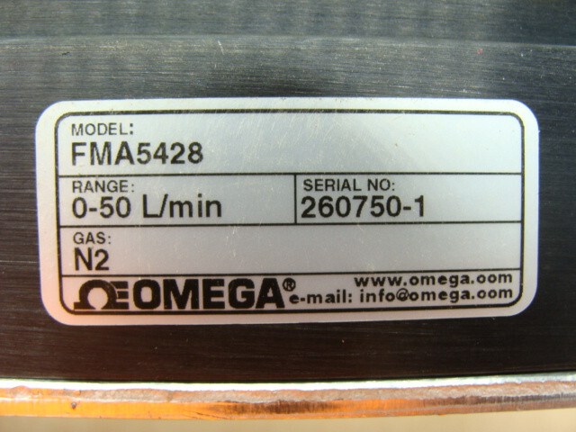 OMEGA MASS FLOW CONTROLLER FMA5400/5500 FMA5428 0-50 L/MIN