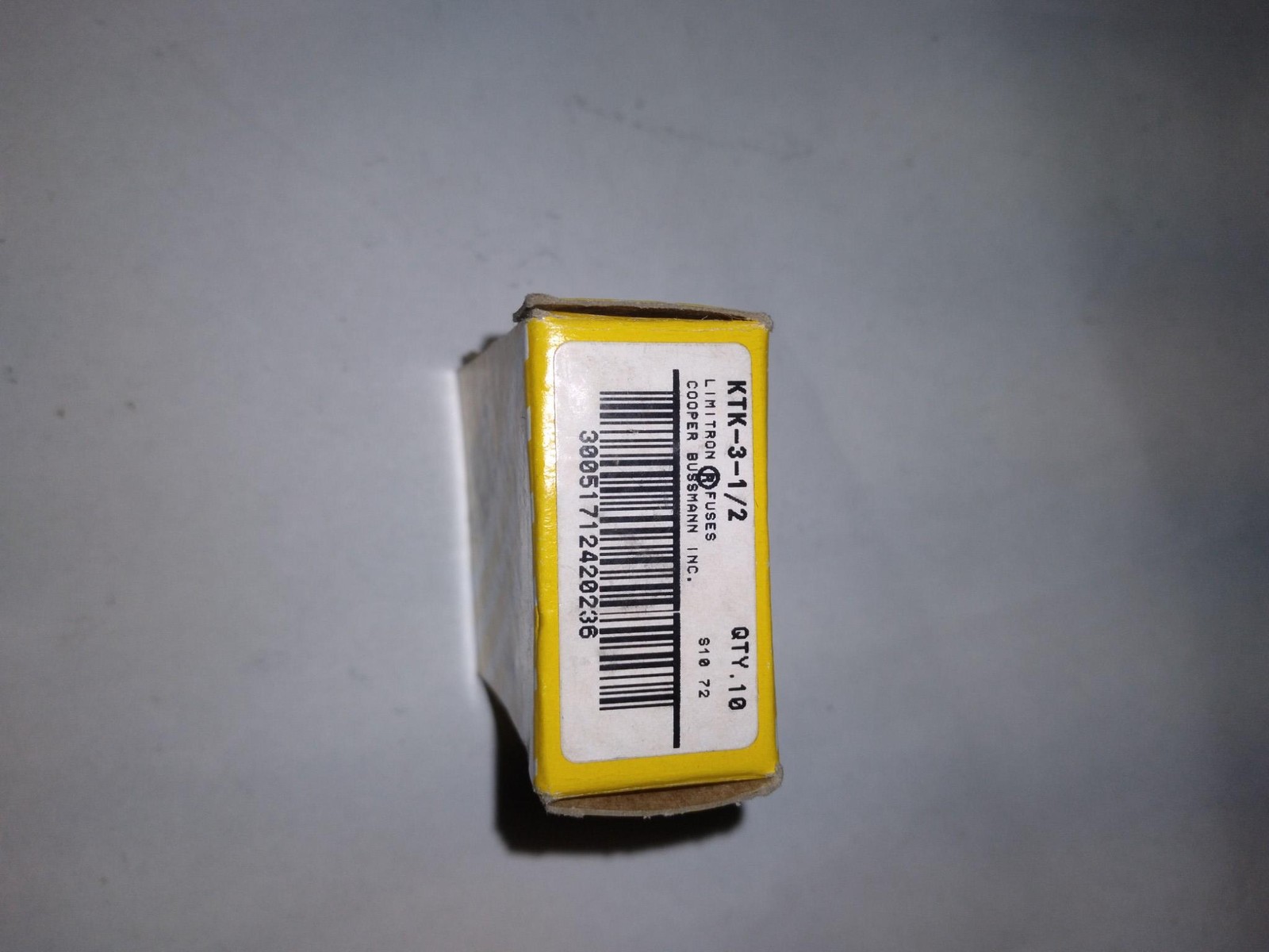 Cooper Bussmann Limitron KTK-3-1/2 Fuse 3.5A 600V Fast-Acting Midget Fuse