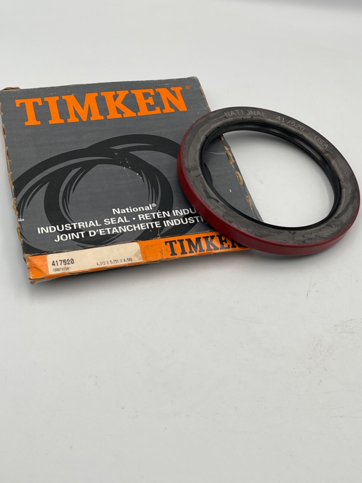 TIMKEN Industrial OIL SEAL 417520: 4.312in ID X 5.751in OD X 0.500in