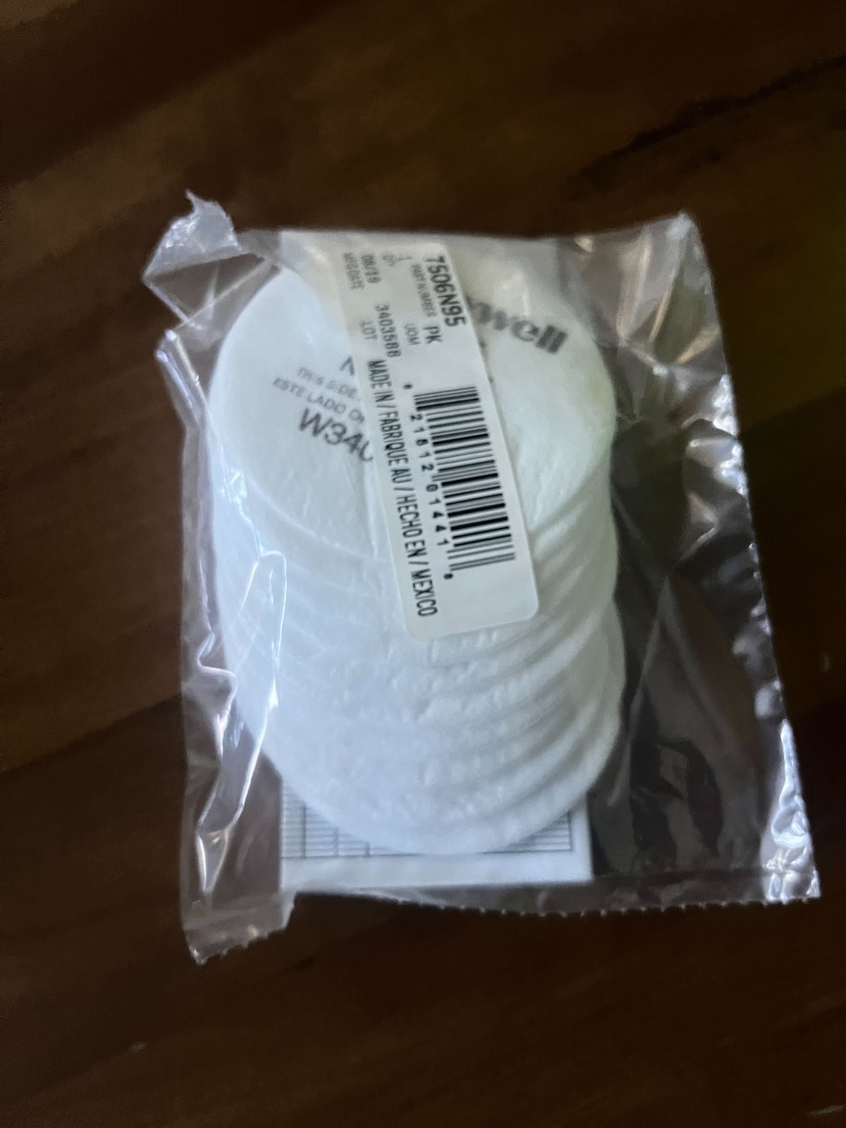 HONEYWELL NORTH 7506N95 Filter, White, 5 BOXES OF 12 x 10PK