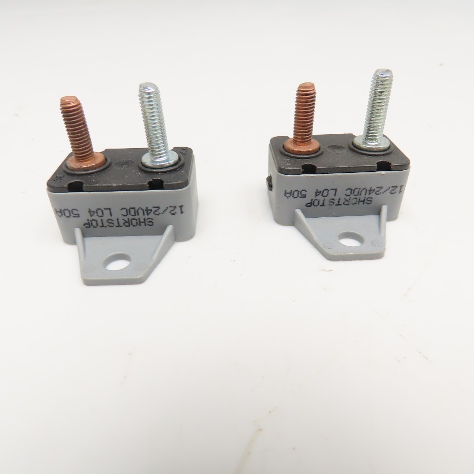 Eaton 123A50-A5P 12/24V 50A Circuit Breaker Lot Of 2