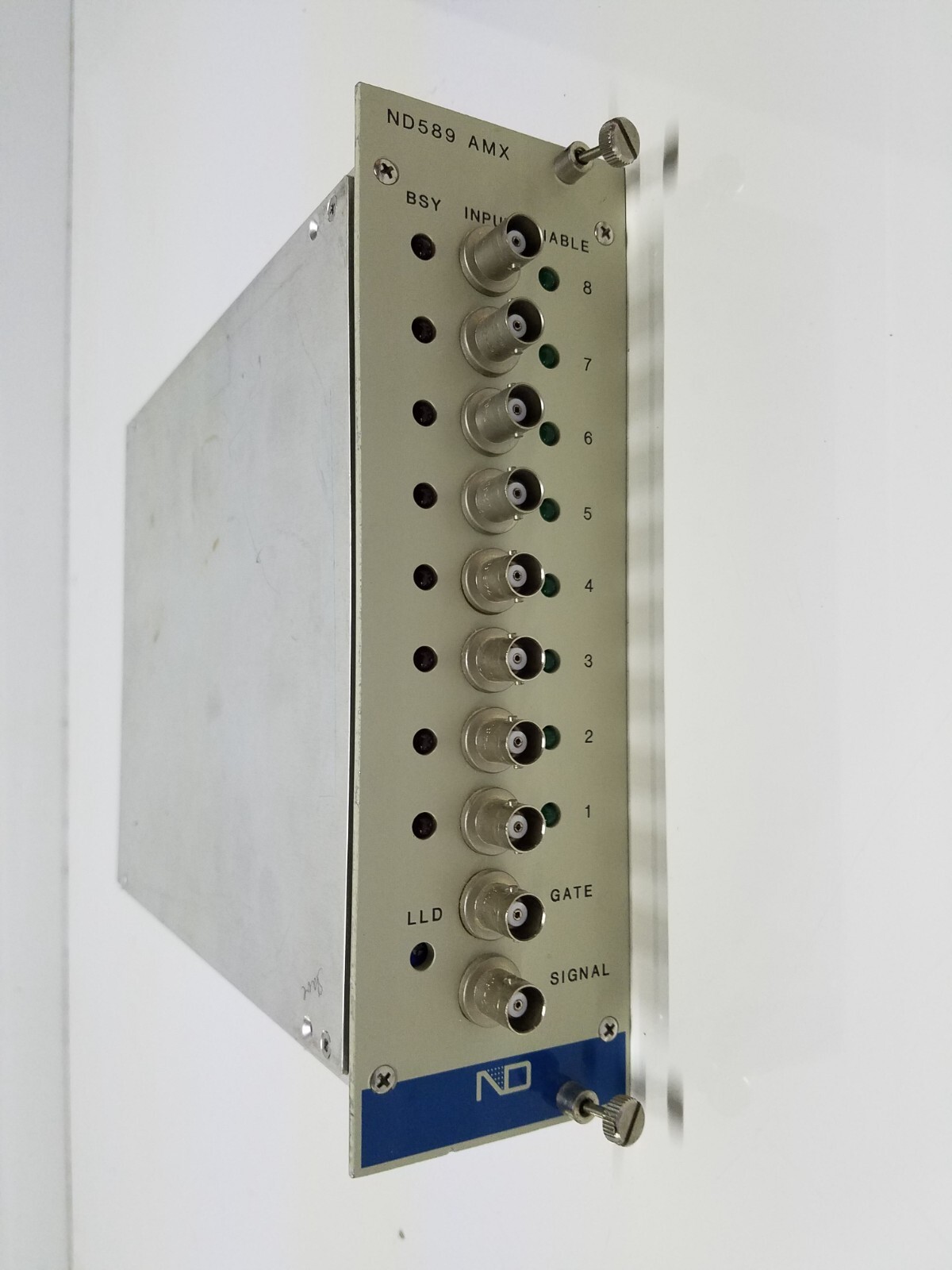Nuclear Data ND589 AMX Analog Multiplexer Nim Bin Module Canberra EG&G Ortec