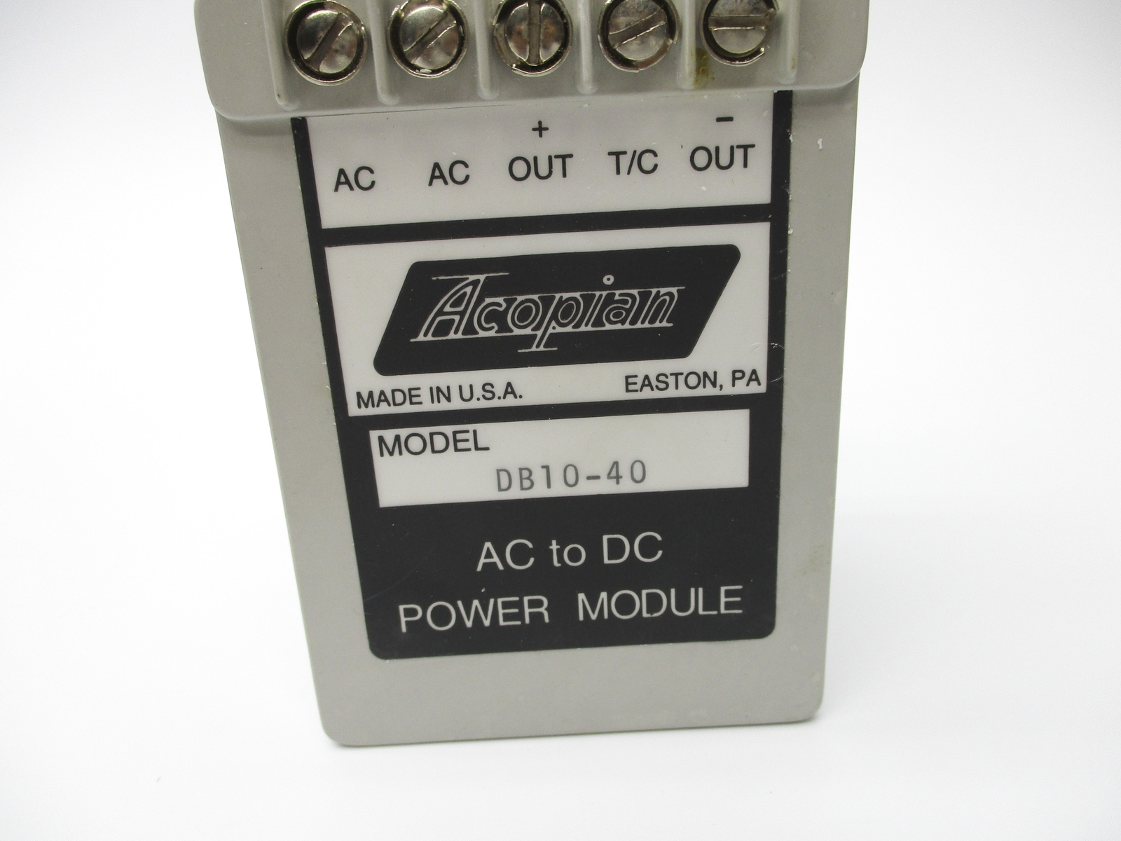ACOPIAN DB10-40 NSNP