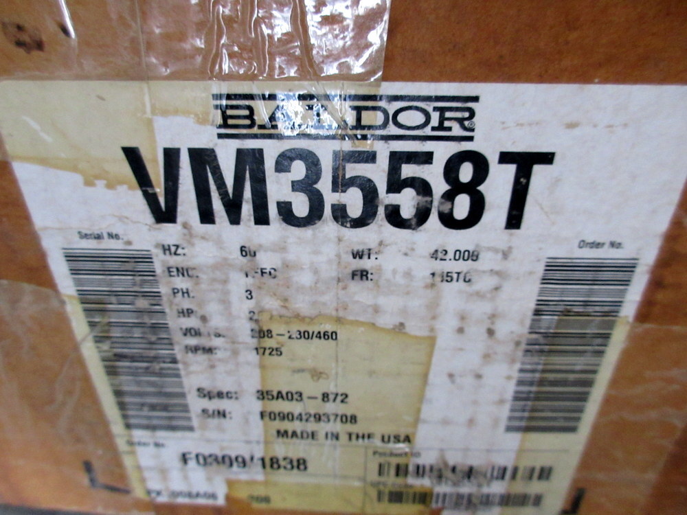 Baldor Reliance VM3558T Motor 35A03-872