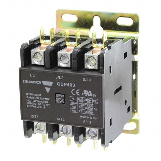 Case of 8 units CARLO GAVAZZI GDP403L120V 40A CONTACTOR WITH 120V COIL