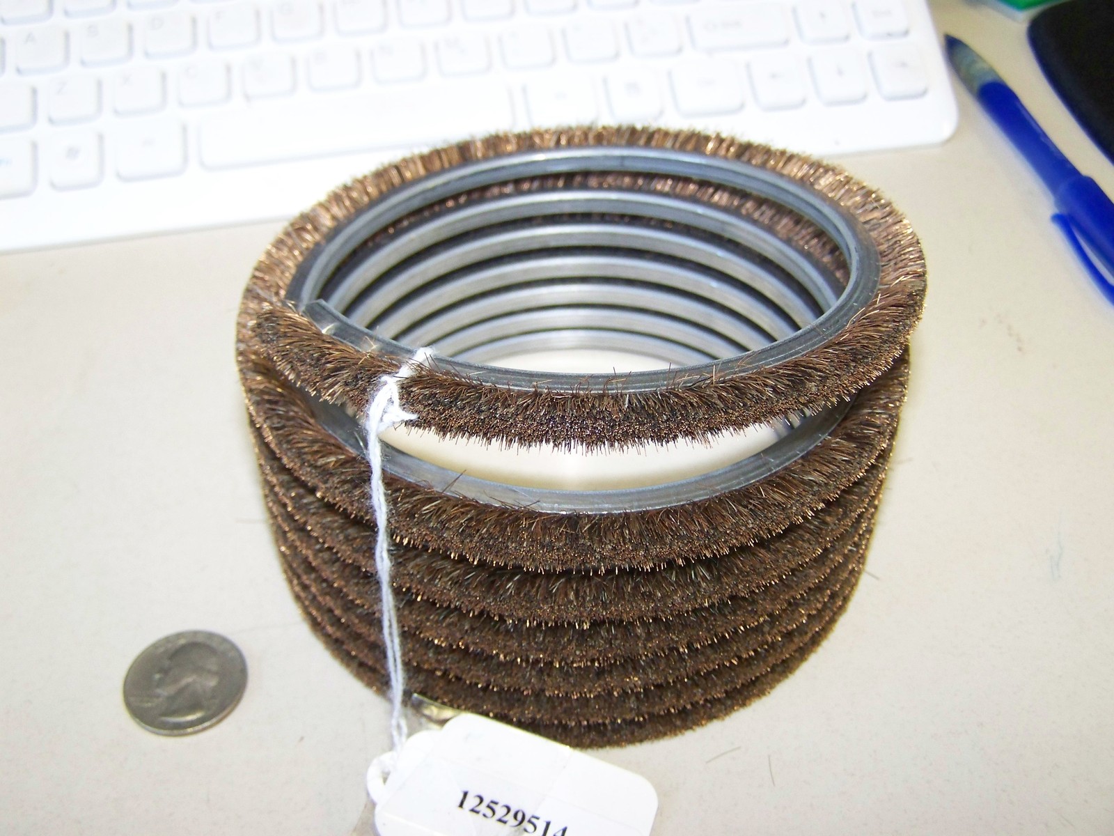 military wire bore brush 120 MM 4.72 x 2 long copper wire 12529514 cannon new