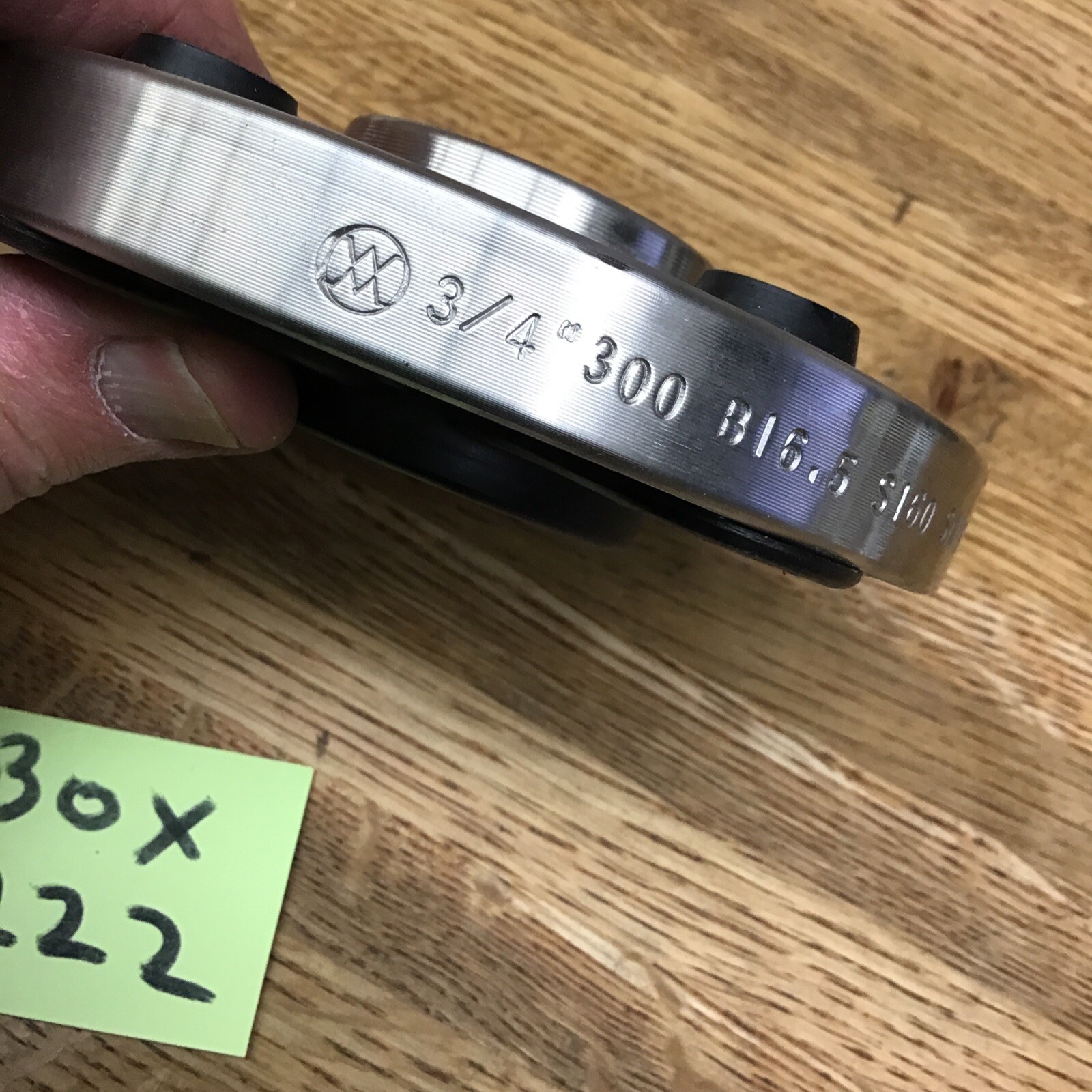 4-Bolt Stainless S/S Flange 3/4” B16.5 300# SA182 F316/316L D 518 3/10 S160