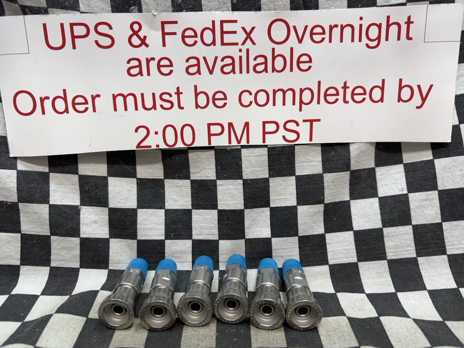Lot Of 6, Swagelok SS-QC4-B-4PM, Quick Connect 1/4” NPT with VALVE #118N5