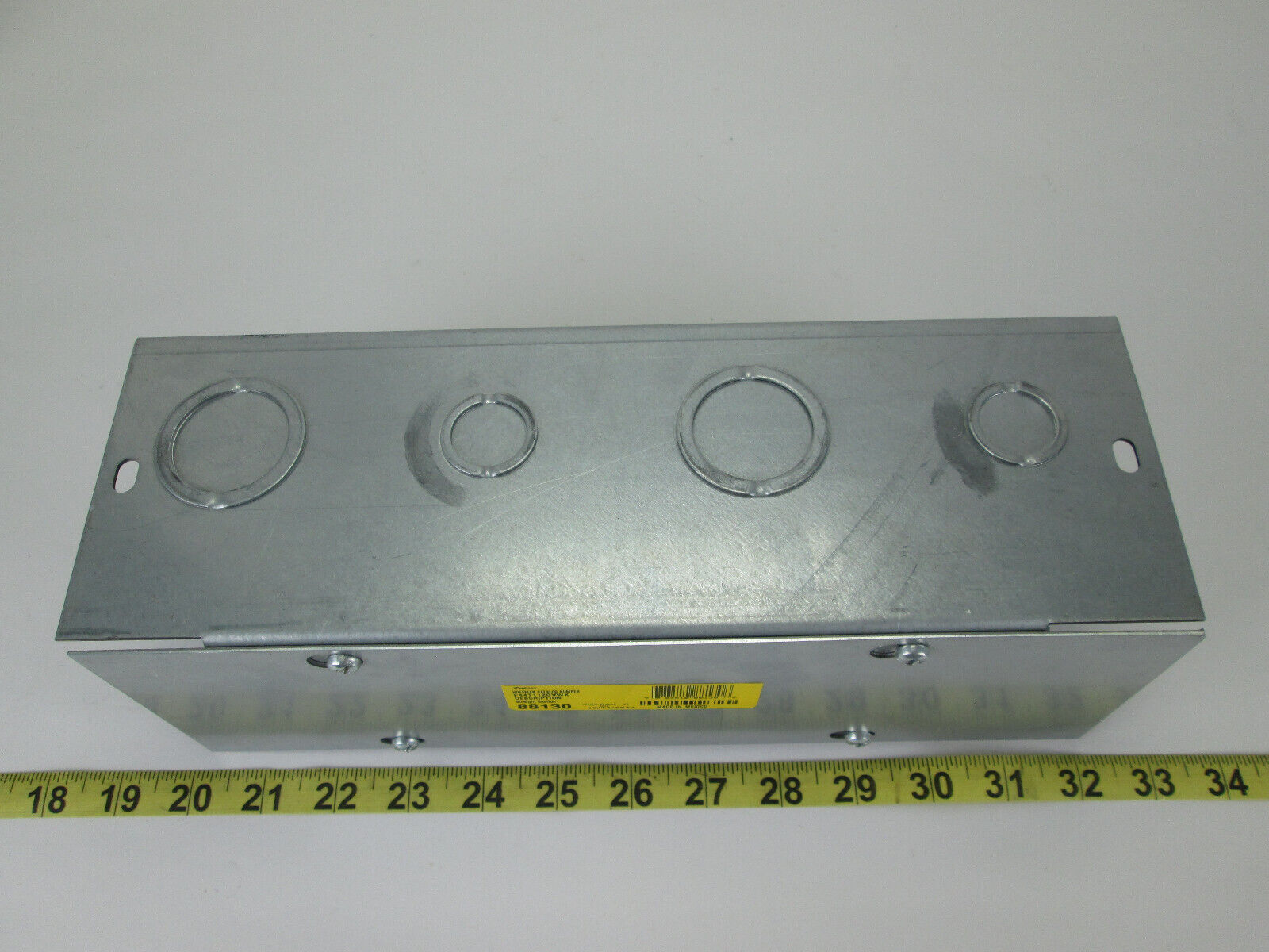 Lot of 4 New Hoffman Wireway Straight Sections 4″ x 4″ x 12″ Type 1 w Knockouts