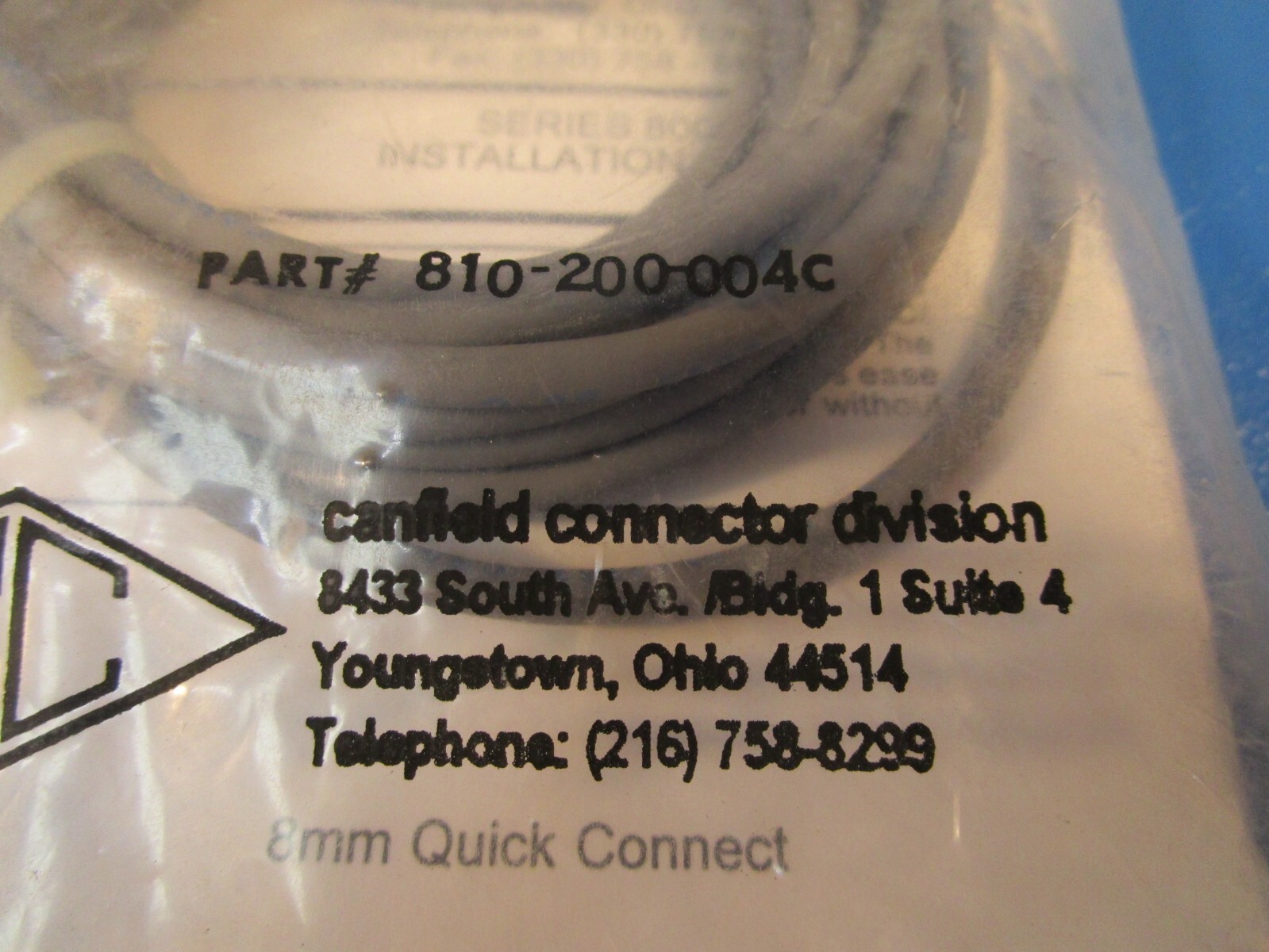CANFIELD 810-200-004C. CYLINDER SWITCH REED, 0-120AC/DC, LED 12′ LEAD