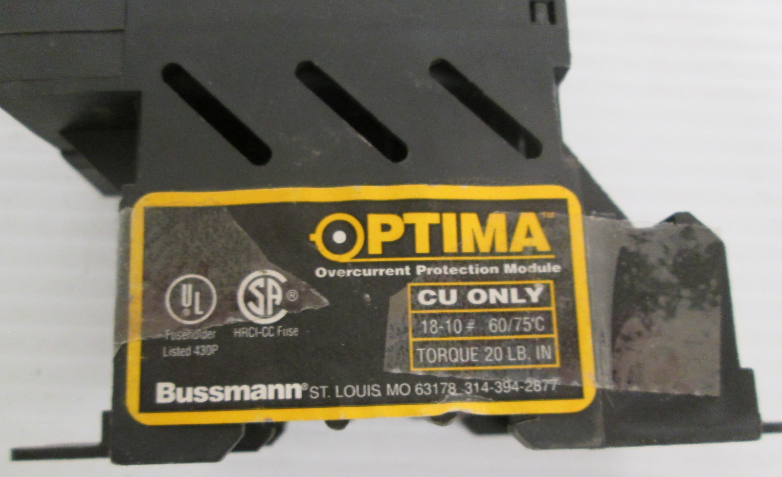 Bussman Optima Overcurrent Protection Module with OPM-CC 200KA 30A 600V