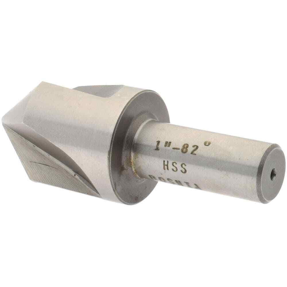 1″ Head Diameter HSS Countersink, 1/2″ Shank, 3 Flute, 82°, 2-3/4″ OAL