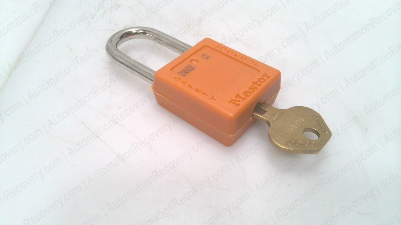 MASTER LOCK 410ORJ BOX OF 6, ZENEX THERMOPLASTIC SAFETY PADLOCK 1-1/2″, #334312