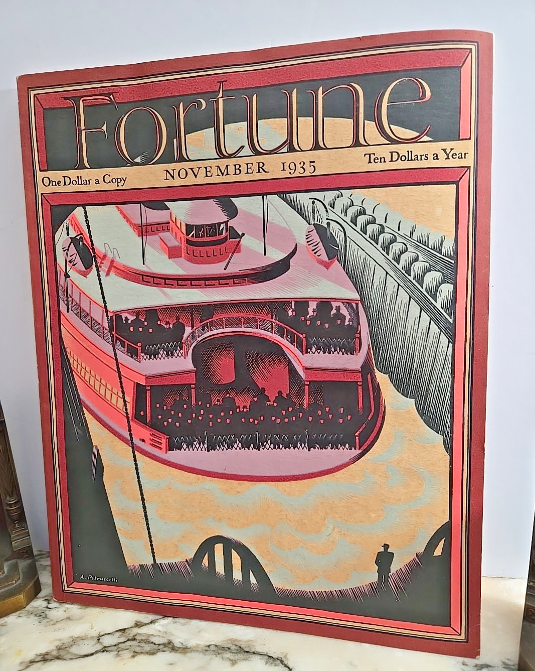 Fortune Magazine Nov 1935 – Antonio Petruccelli Cover – Vintage Advertising