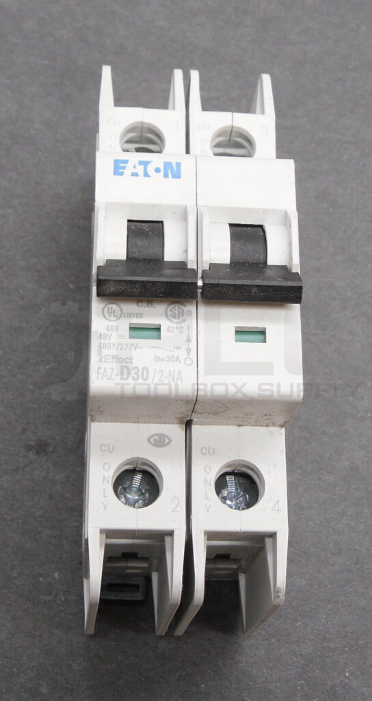 NEW EATON FAZ-D30/2-NA MINI CIRCUIT BREAKER 2 POLE 480V 30A