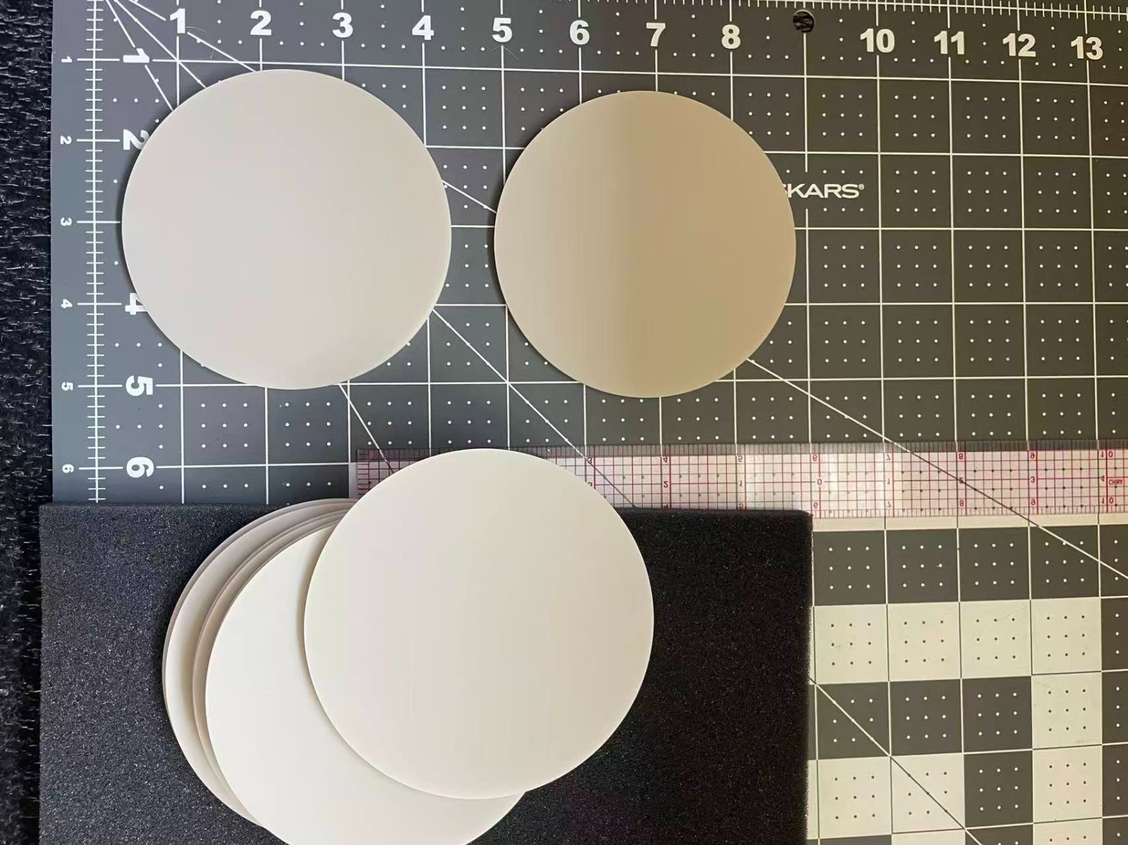 100mm x 3mm Aluminum Nitride Ceramic Disc/Wafer Same Day Shipping USA