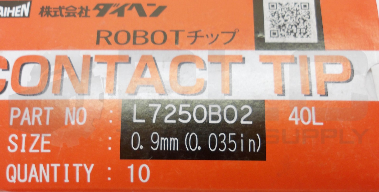 NEW BOX OF 10 DAIHEN L7250B02 CONTACT TIP
