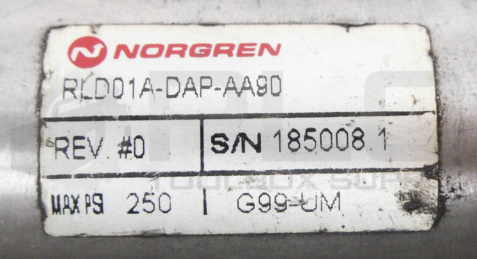NORGREN RLD01A-DAP-AA90 PNEUMATIC CYLINDER 250PSI