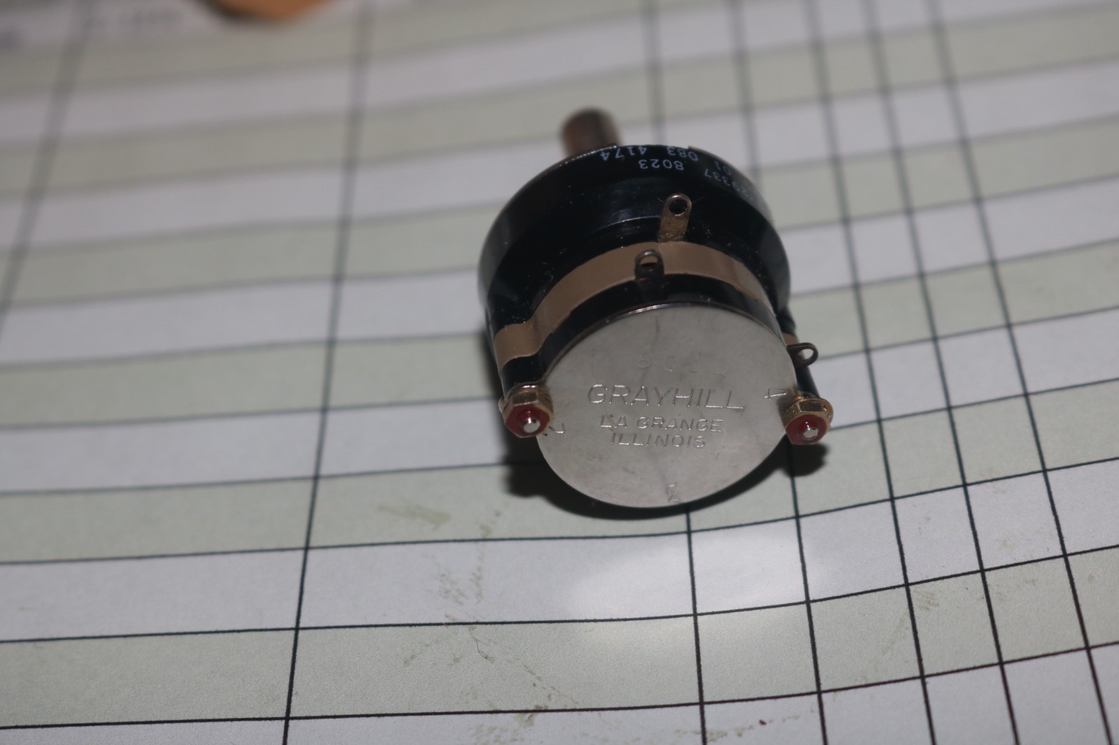 NOS GrayHill potentiometer rotary switch PN 44yy2933y 5930-01-083-4174