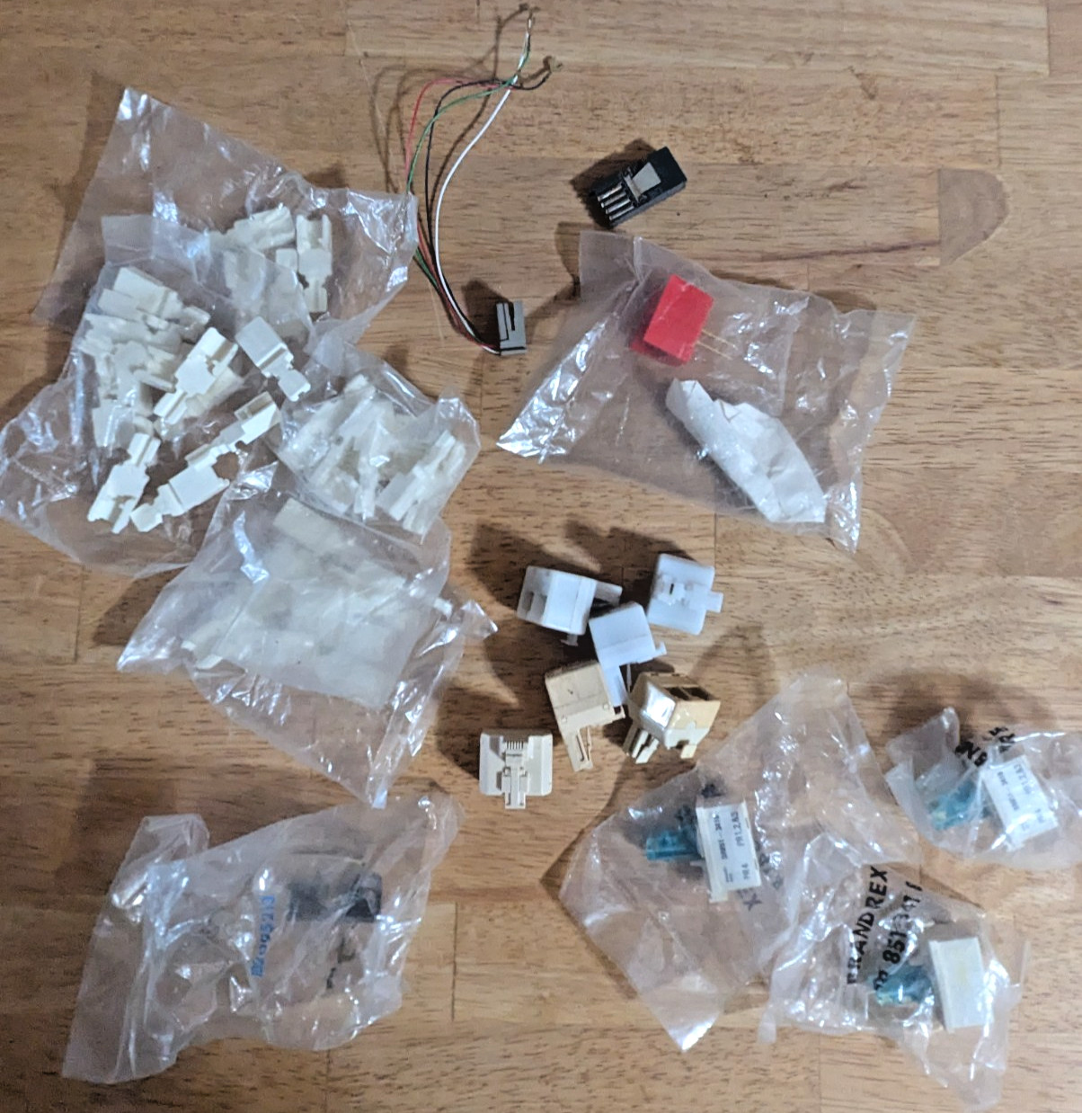 HUGE LOT Vintage Telephone Repair Parts, Mostly New Old Stock Adapters, Hardware