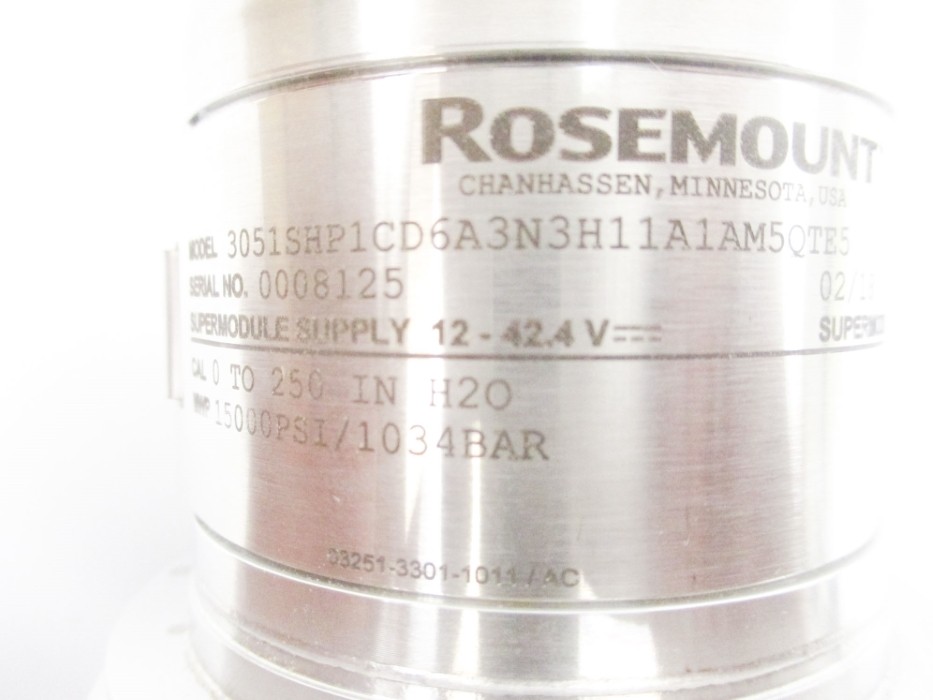 ROSEMOUNT 3051SHP1CD6A3N3H11A1AM5QTE5 15000PSI NSMP