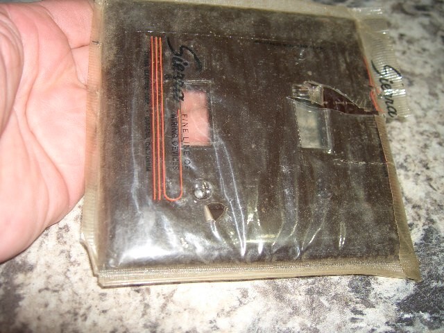 Vintage NOS Sierra light switch cover 2 gang ribbed bakelite with screws