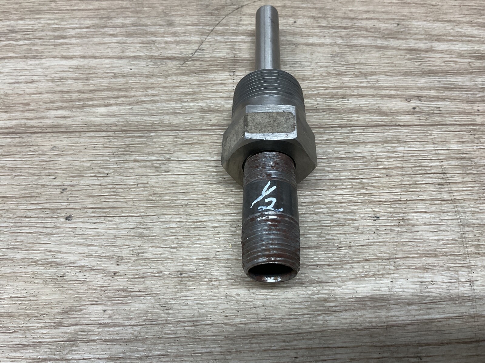 Stainless Steel 304 Thermowell Screwed Type 1/2” NPT 1” Thread #35C29*QC