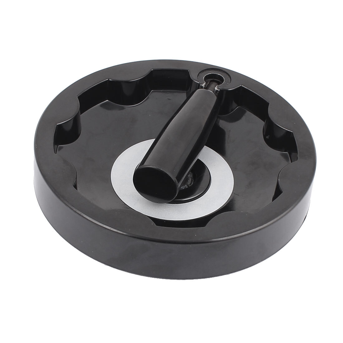 Milling Machine Black Folding Handle Inside Ripple Hand Wheel 16mm x 155mm