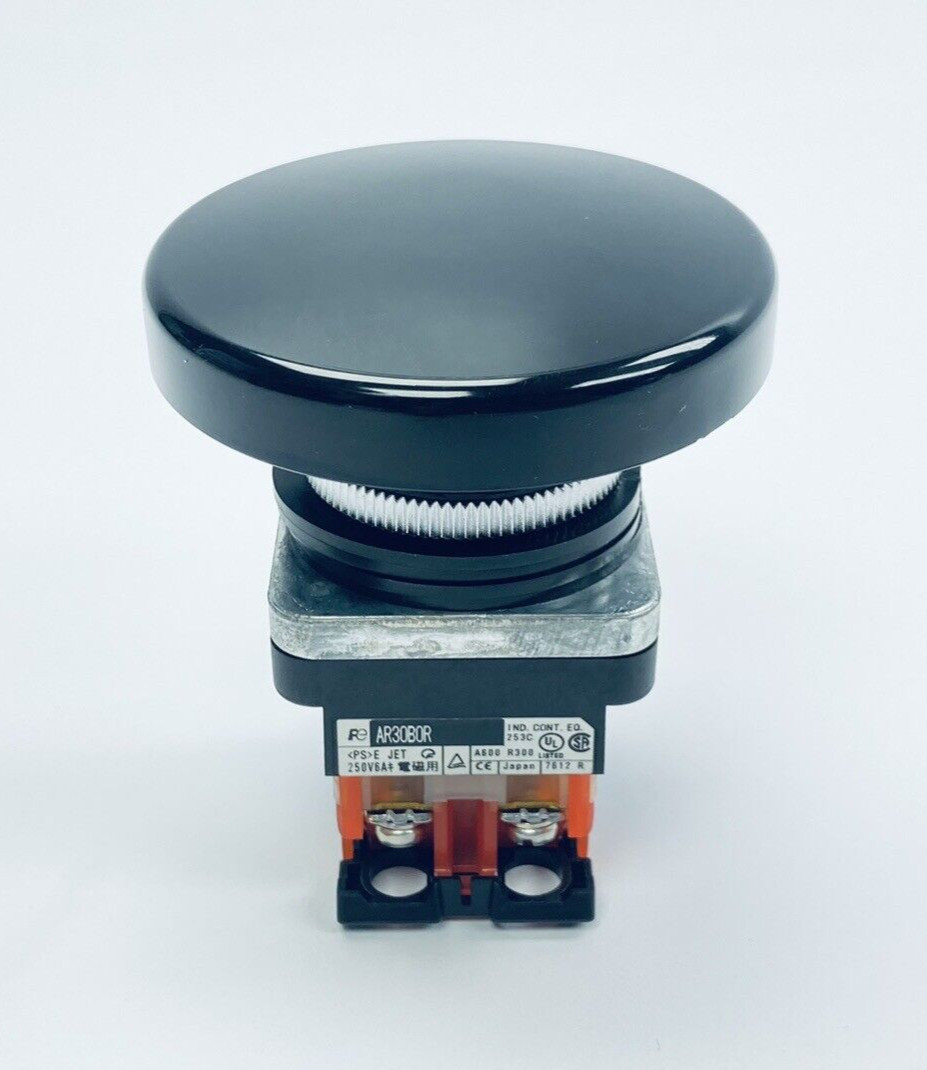 UNUSED FUJI ELECTRIC AR30B0R-11B PUSH BUTON MUSHROOM COMMAND SWITCH 250V