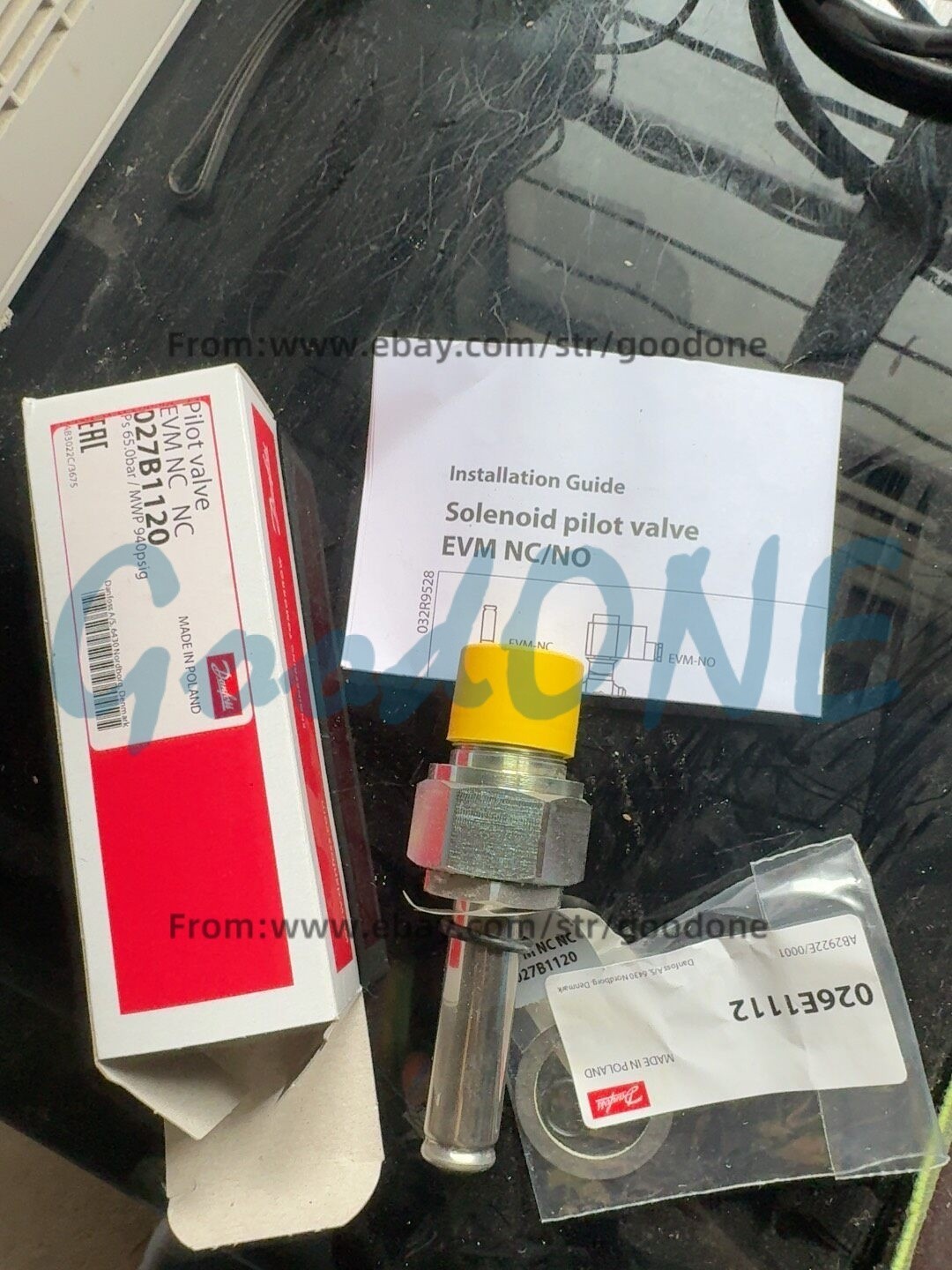 1PC NEW FOR Danfoss Normally Closed Solenoid Pilot Valve EVM 027B1120