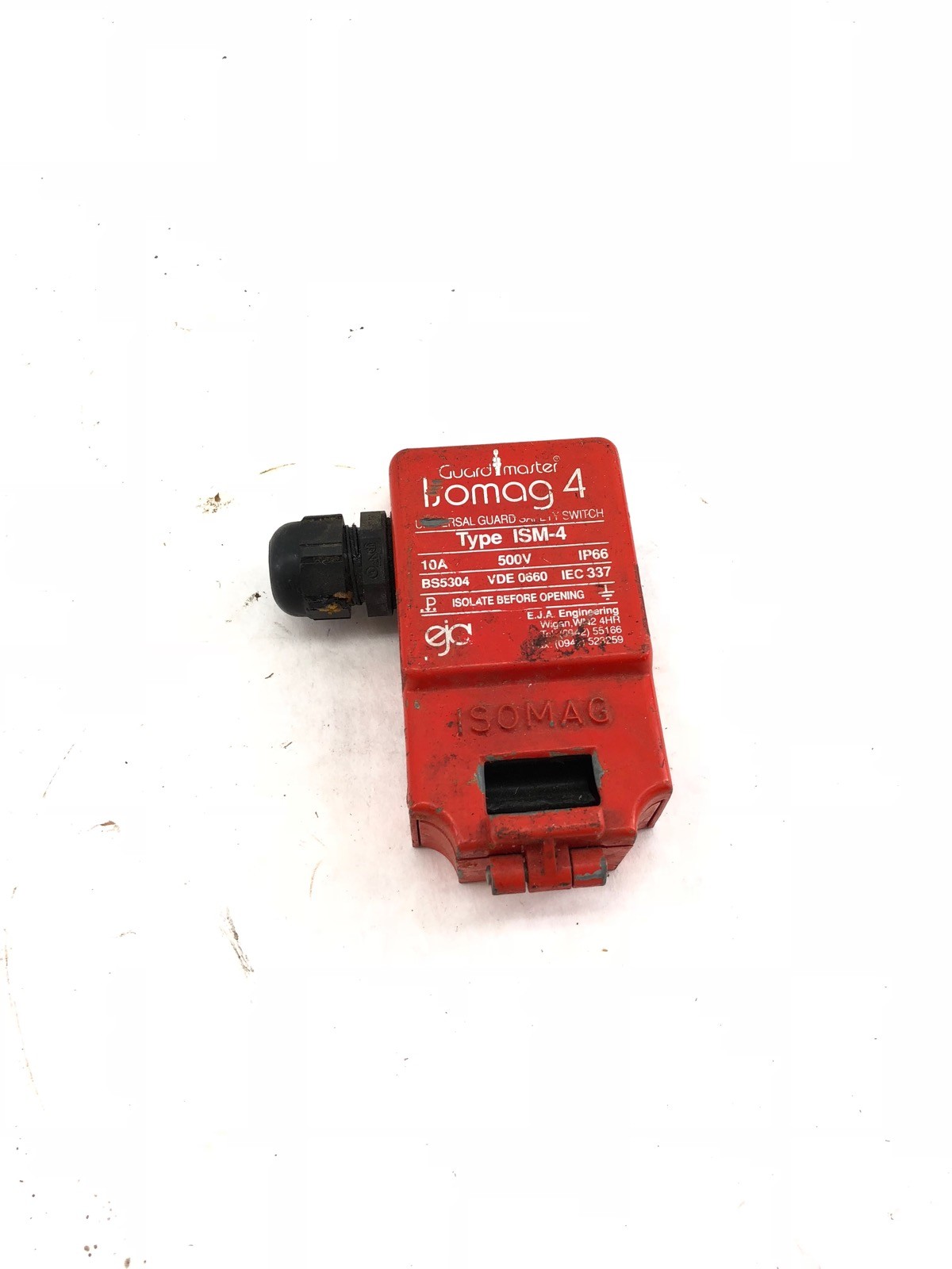 USED GUARD MASTER ISOMAG 4 UNIVERSAL GUARD ISM-4 SAFETY SWITCH, 10A 500V (H349)