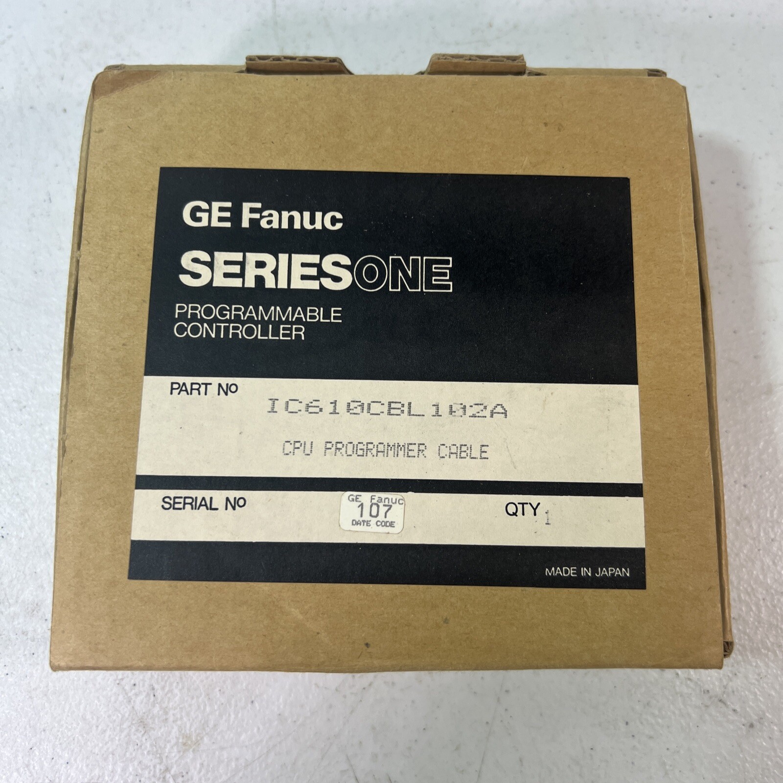 GE FANUC IC610CBL102A SERIES ONE PROGRAMMABLE CONTROLLER