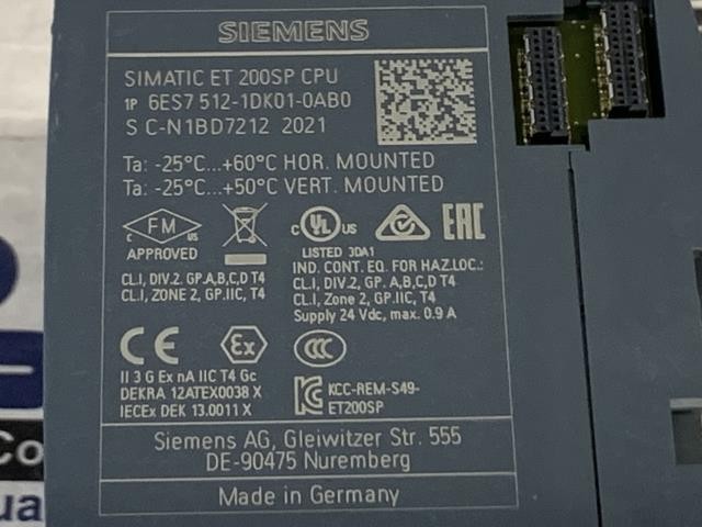 Siemens PLC Processor – 6ES7512-1DK01-0AB0 w/Warranty