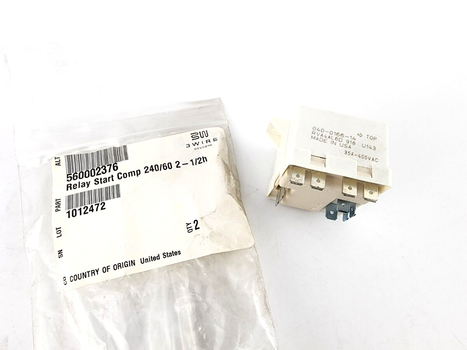 Cornelius Relay Start Compressor 560002376 1012472 FCB Pinnacle 240/60 2-1/2H