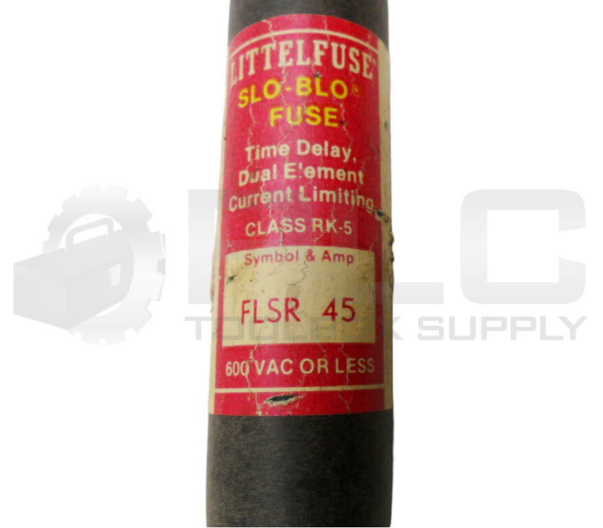 LOT OF 6 LITTELFUSE FLSR 45 SLO-BLO FUSE 45A 600VAC