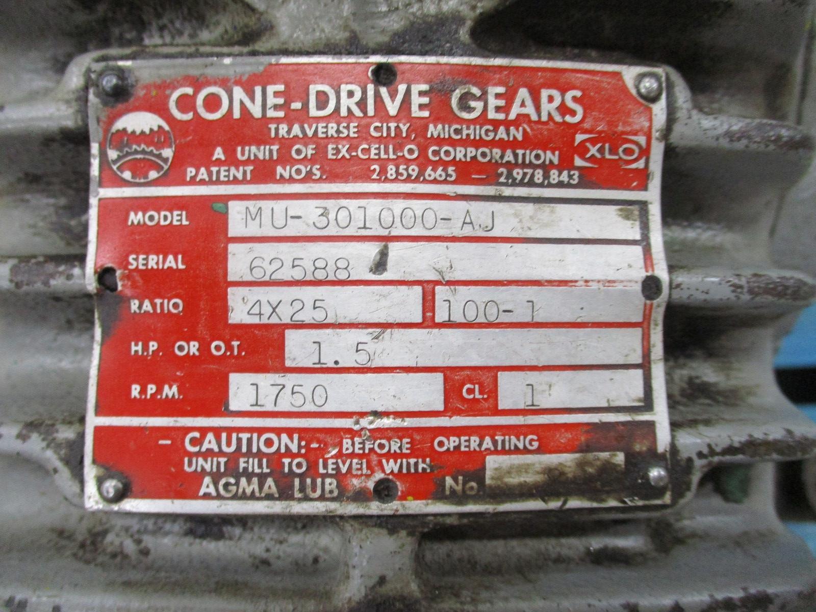 Cone-Drive Gears MU-301000-AJ Gear Reducer MU301000AJ