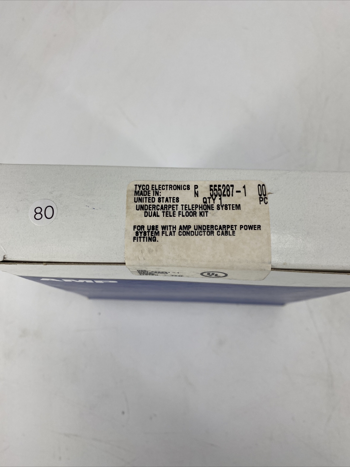 Tyco Electronics 555287-1 Undercarpet Telephone System Dual Tele Floor Kit