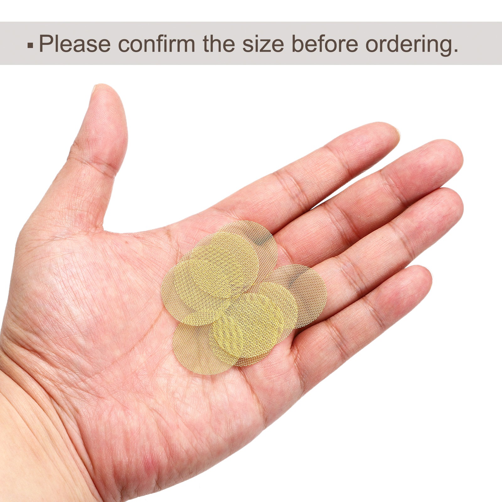 80Pack Pipe Screen Brass Screens 1 Inch 25.4mm Diameter for Pipe Filter