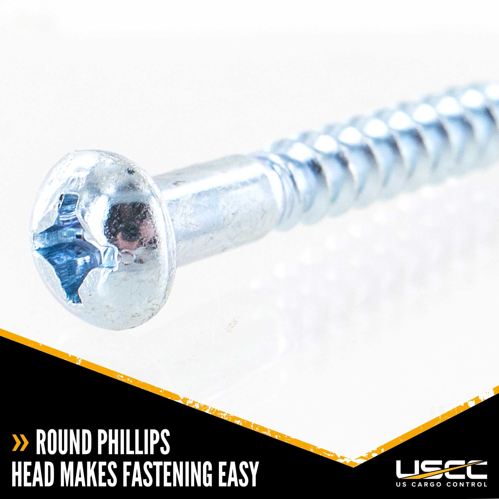 USCC 1-1/2″ E Track Wood Screws – Round Phillips Head – 10PK