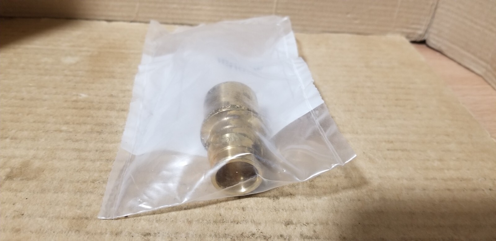 Uponor Q5517575 3/4″ Pex x 3/4″ Brass Sweat Adapter, NOS-Damaged plastic Pack