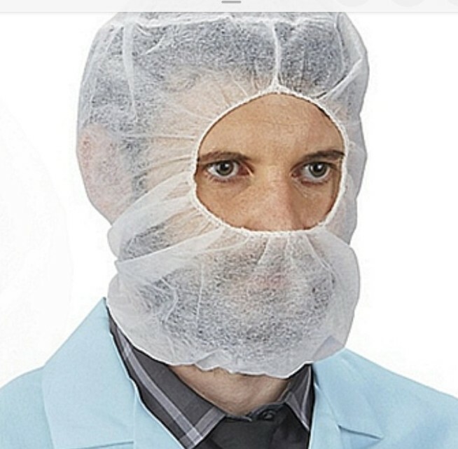 BRAND NEW PPP ACTION CHEMICAL A-2302W Hood & Beard Combo,11″ D Universal 100PK