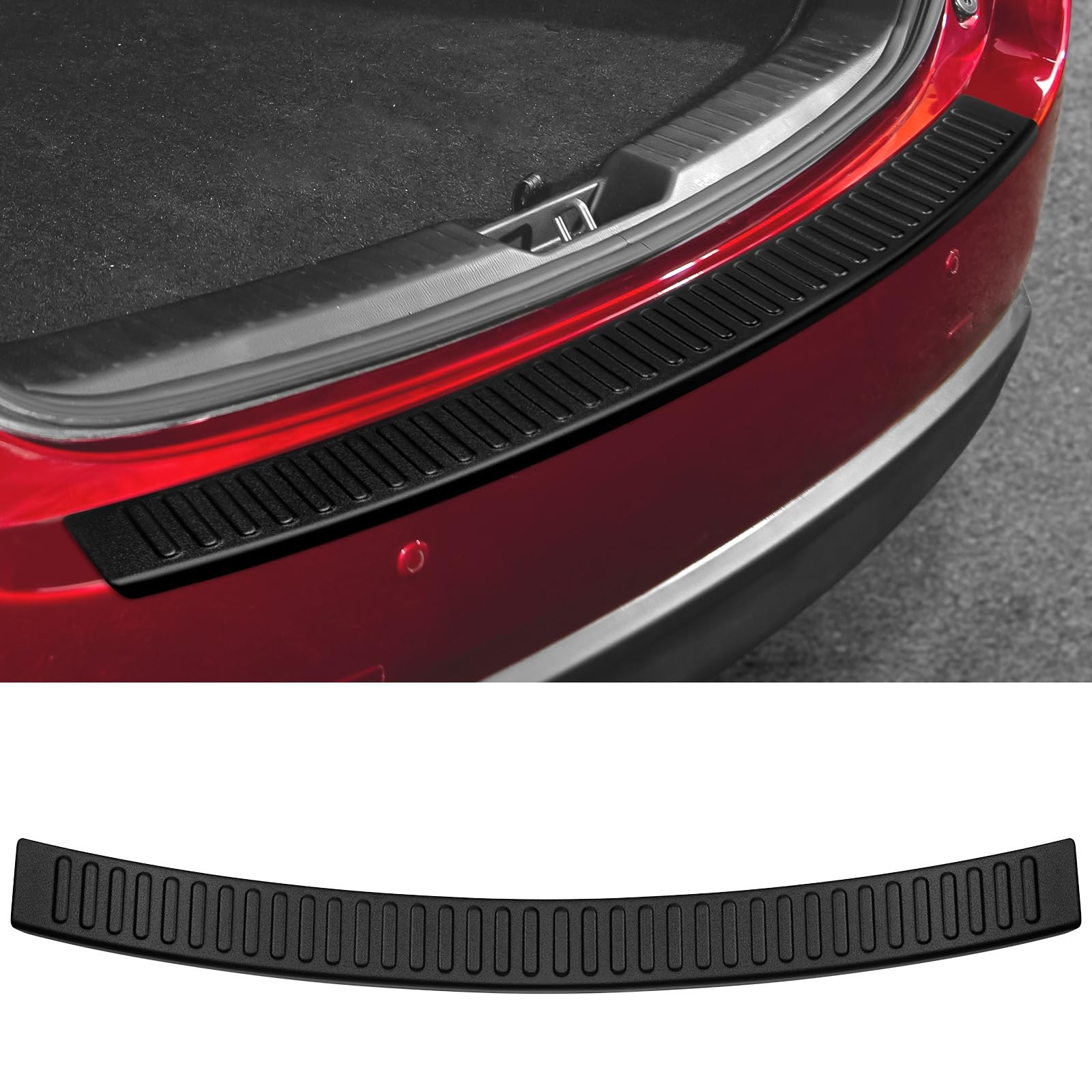 Rear Bumper Protector Guard Matte Black for SUVs