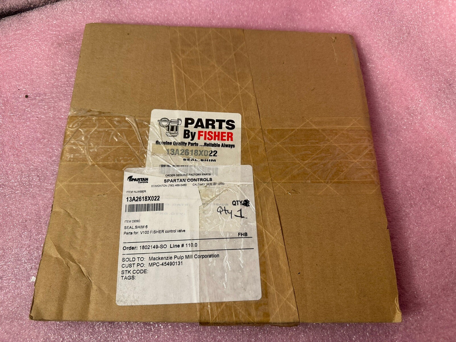FISHER 13A2618X022 SEAL SHIM 6 LOT OF 11