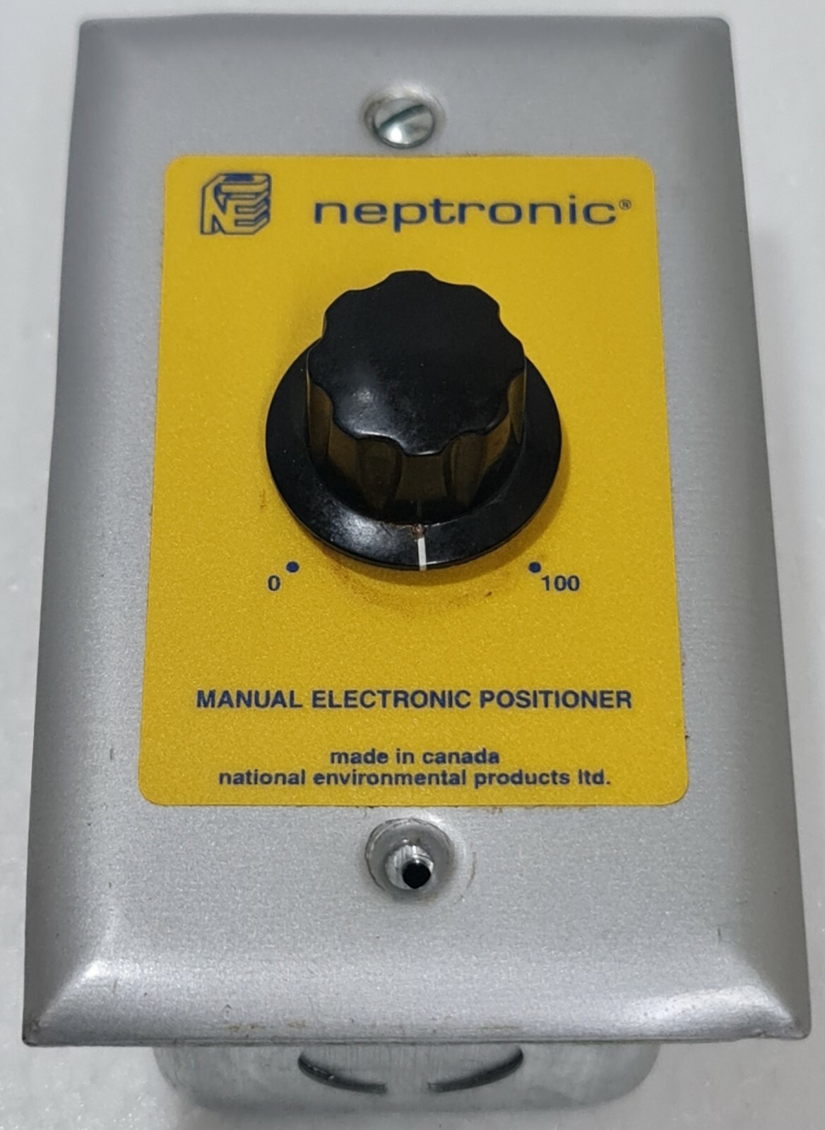 NEPTRONIC NF MEP 60-805019 MANUAL ELECTRONIC POSITIONER